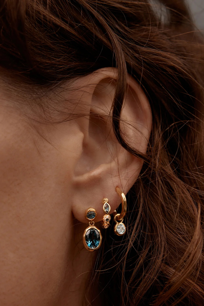 18k Gold Vermeil Protection of Eye Hoops