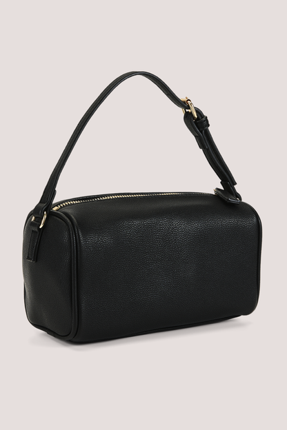 Donna Handle Bag | Black Pebble