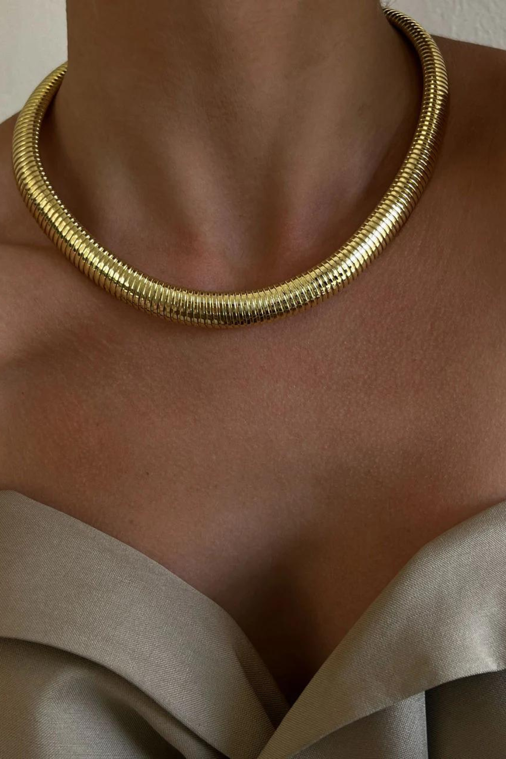 Flex Snake Chain Necklace | Gold