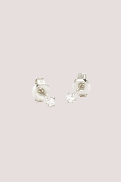 Sterling Silver Pure Light Stud Earrings