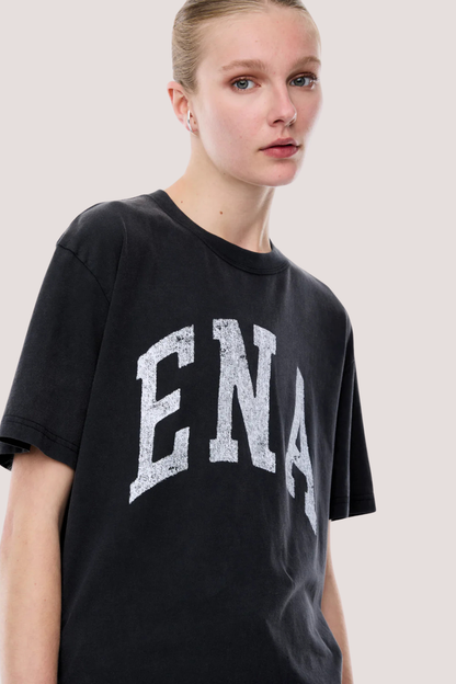 Jessie Oversized Tee Collegiate | Vintage Black