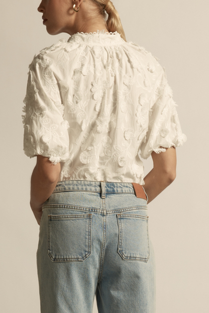 Solstice Top | Porcelain Broderie - PRE ORDER