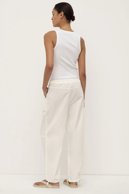 Rooney Poplin Pant | White