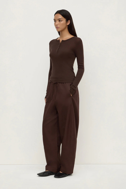 Nora Merino Wool Henley | Ganache