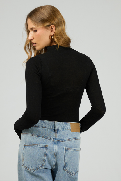 Priya Layering Long Sleeve | Black