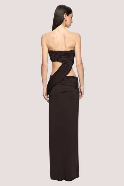 Niko Maxi Skirt | Drk Chocolate