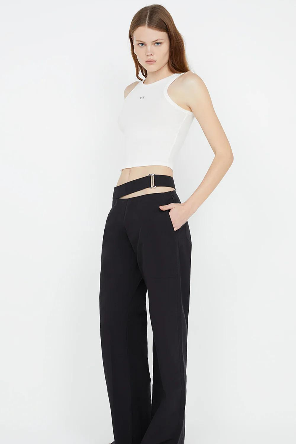 B+B Racer Tank | Ivory