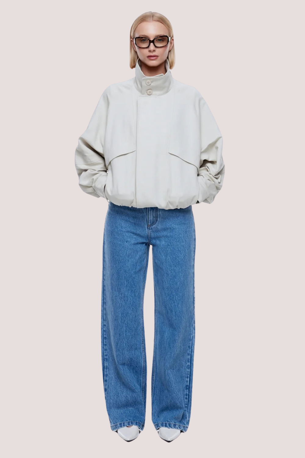 Zadie Bomber Jacket | Sand