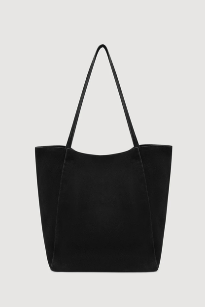 Paige Suede Tote Bag | Black