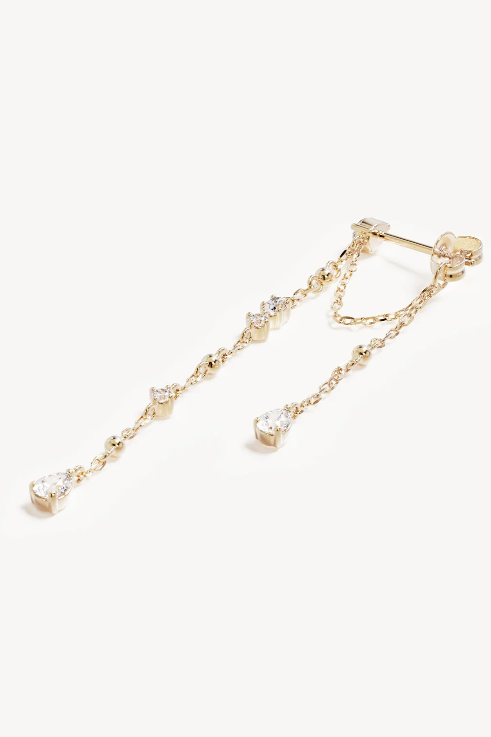 18k Gold Vermeil Cosmic Whisper Chain Earrings