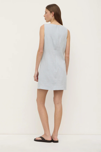 Nadine Linen Mini Dress | Cloud