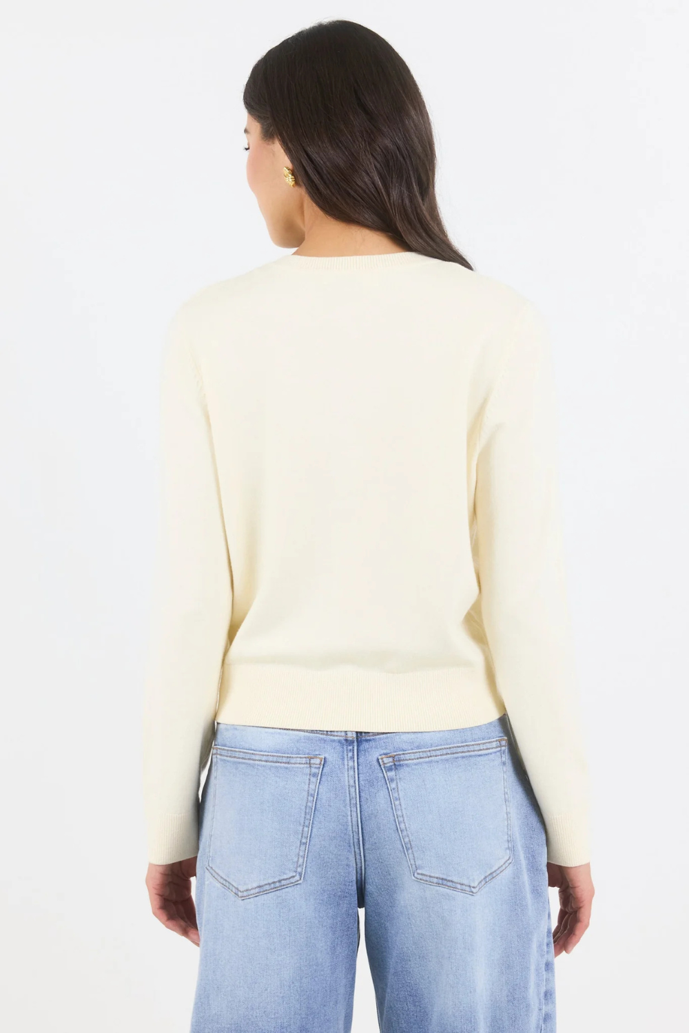 Autograph Butter Soft Fine Gauge Crewneck Cardigan
