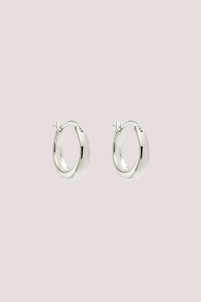 Sterling Silver Infinite Horizon Small Hoops