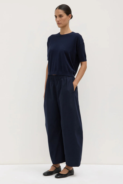 Lola Barrel Pant | Navy