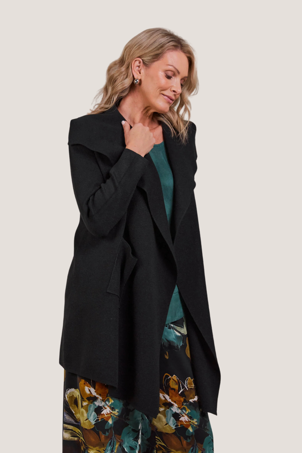 Palmer Relaxed Cardigan | Black