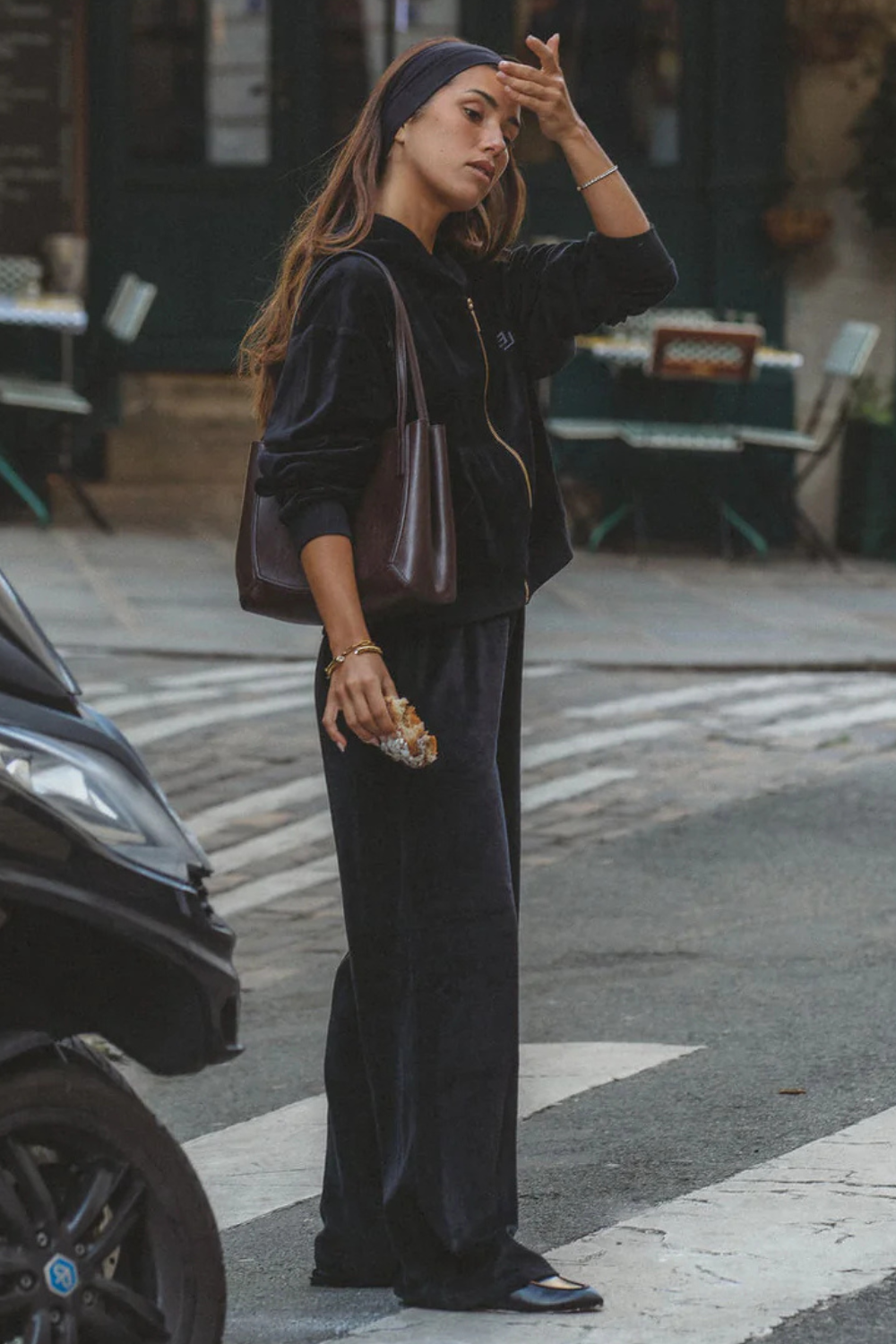 AJ Velour Trackpant | Noir