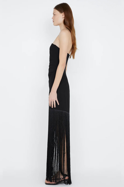 Wilder Fringe Dress | Black
