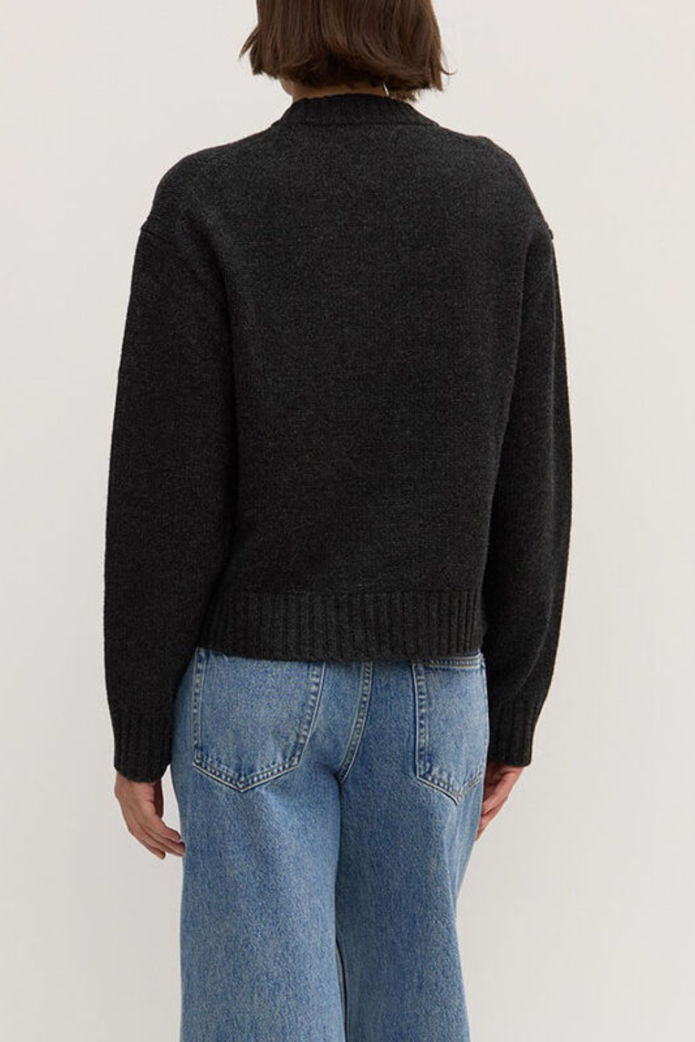 Beau Wool Merino Knit | Charcoal