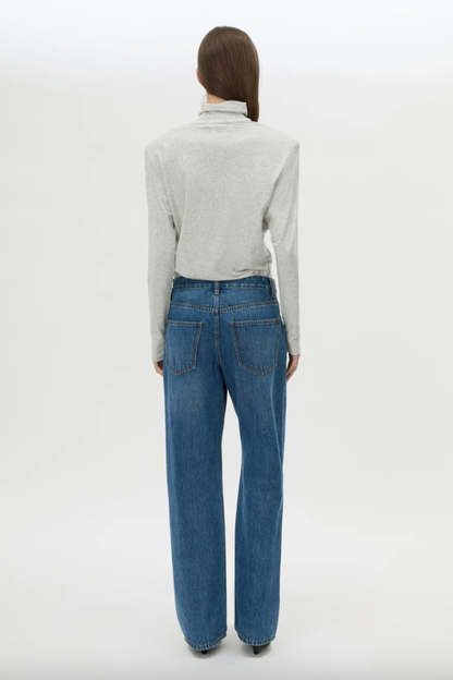Florian Turtleneck Top | Grey Marle