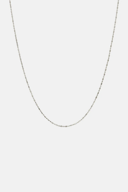 Dash Dot Chain Necklace | Silver