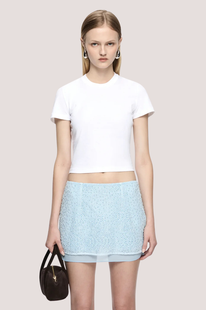 Solon Mini Skirt | Blue Frost