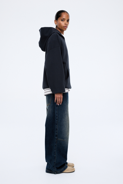 Cassie Oversized Hoodie | Washed Midnight