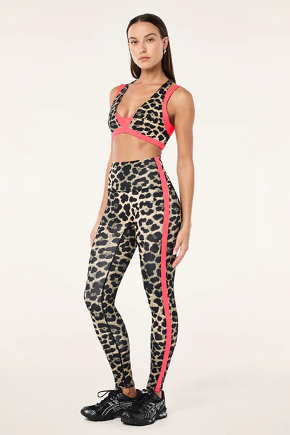 Highgate Full Length Legging | Leopard/Diva Pink