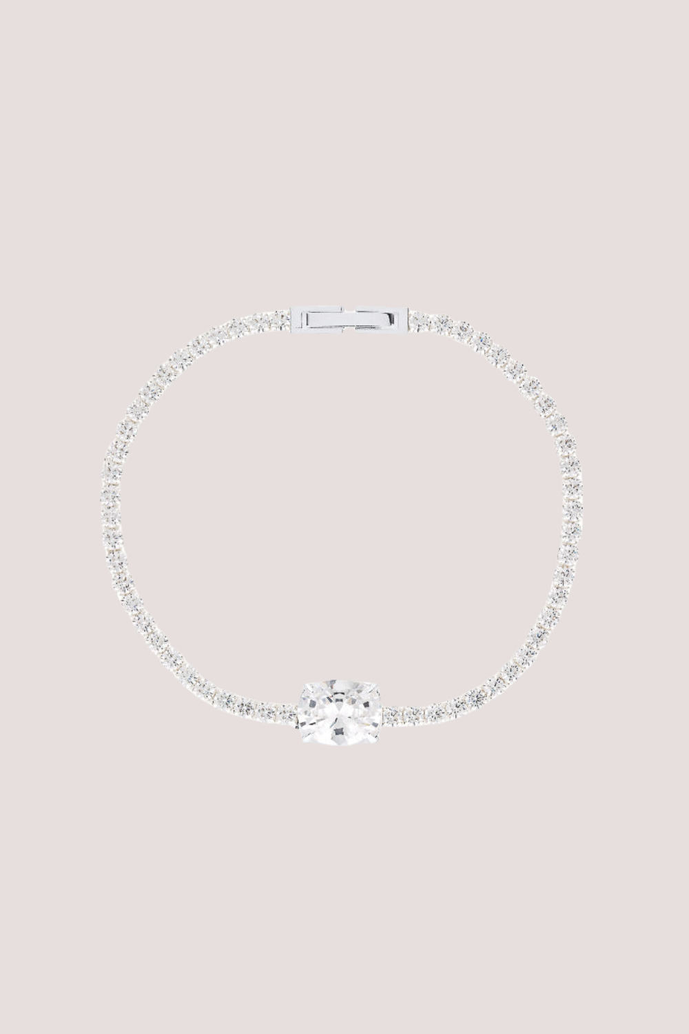 Heirloom Tennis Bracelet | White Gold/Clear ML