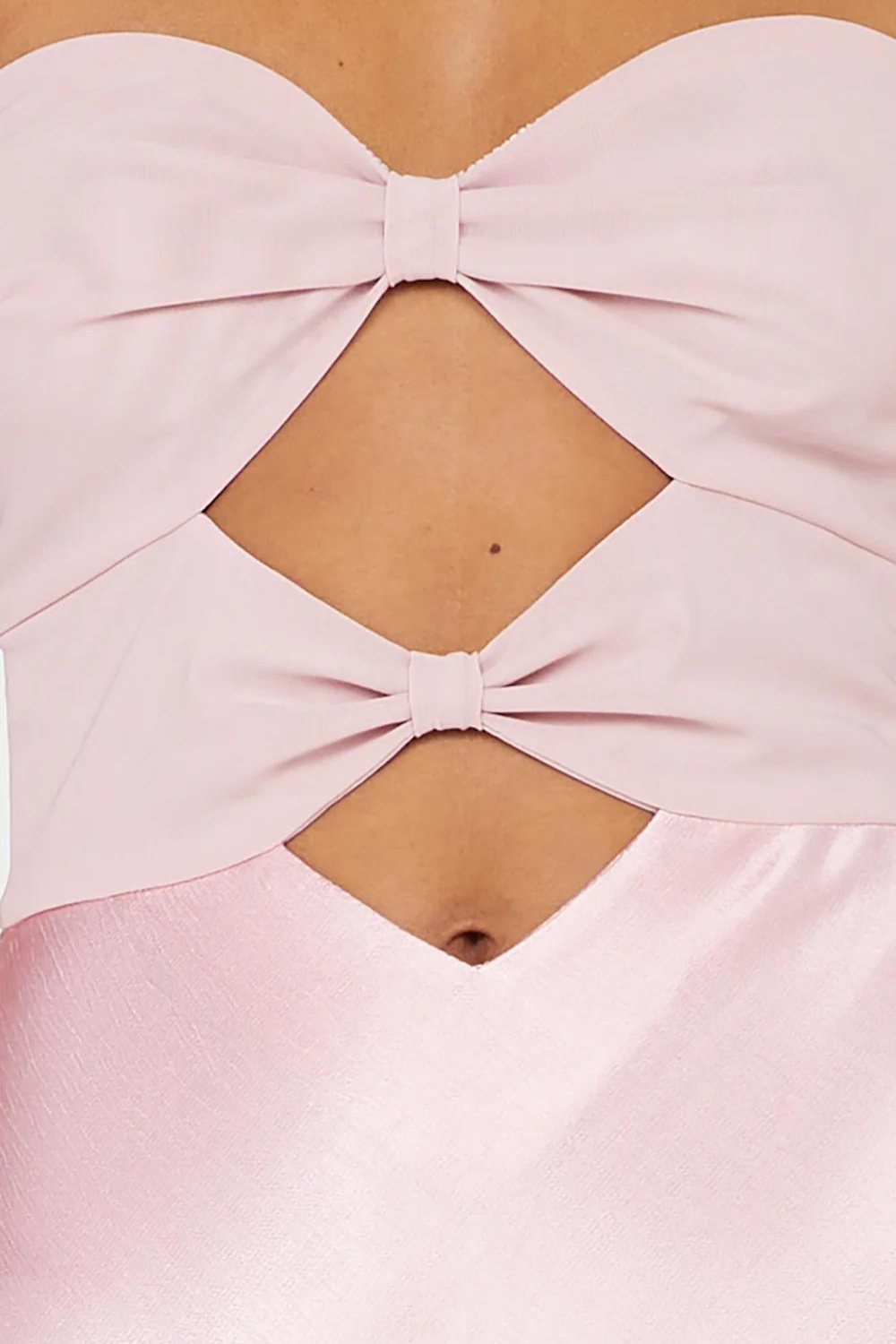 Halle Strapless Dress | Dusty Pink