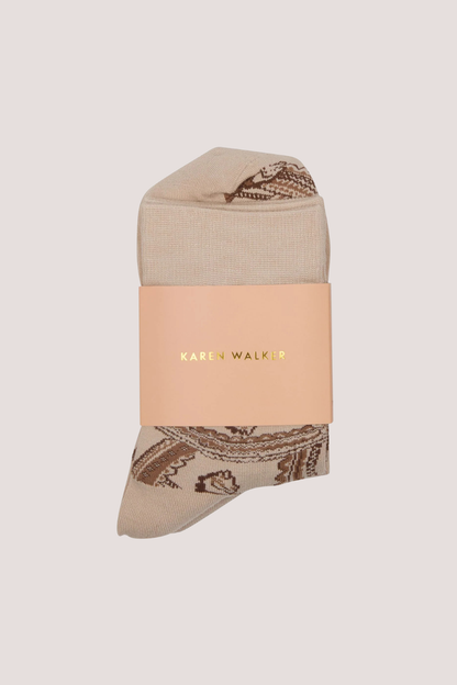Carousel Socks 2 Pack | Cream Multi