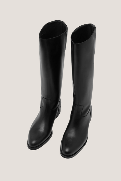 Stevie Leather Riding Boot | Black