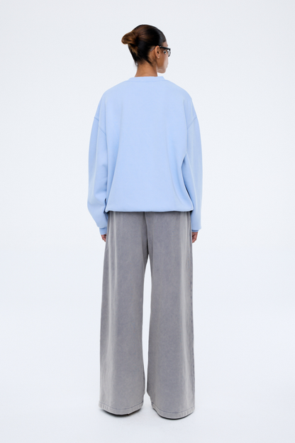 Mila Oversized Sweater | Soft Blue