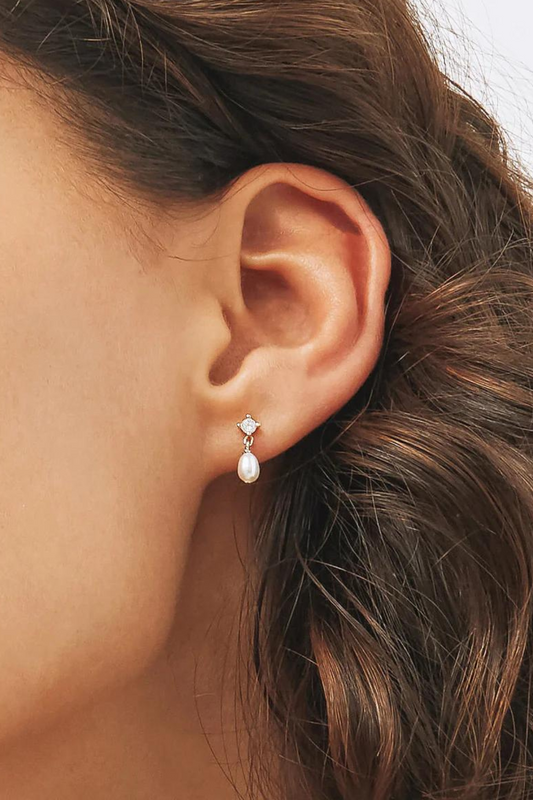 Aspen Mini Drop Earrings | Silver