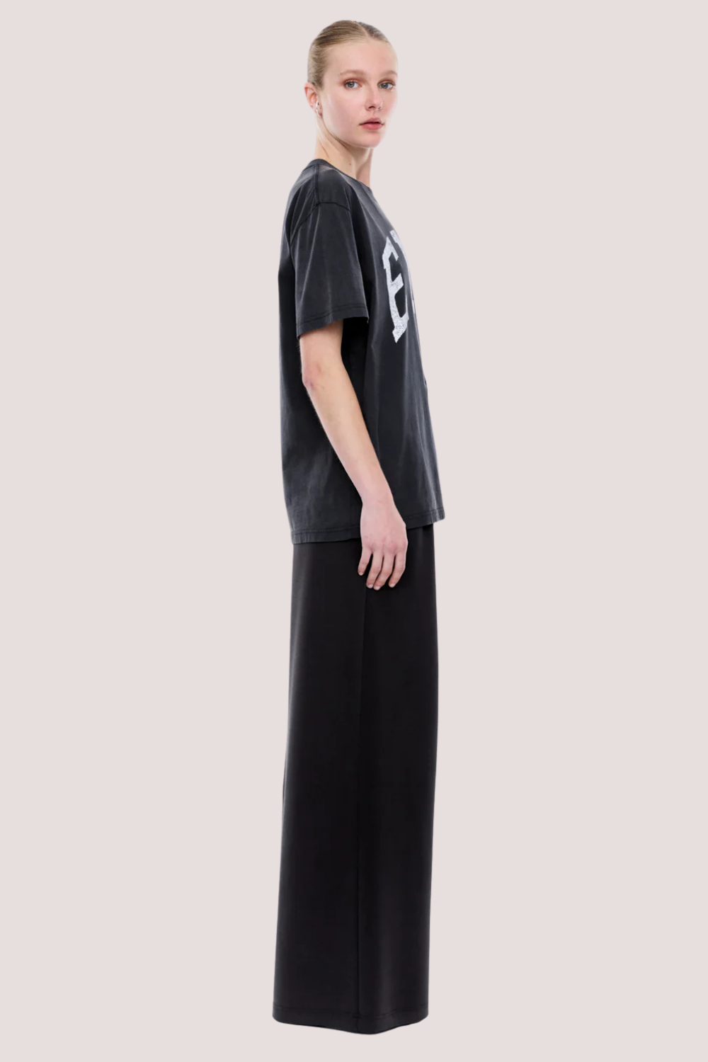 Jessie Oversized Tee Collegiate | Vintage Black