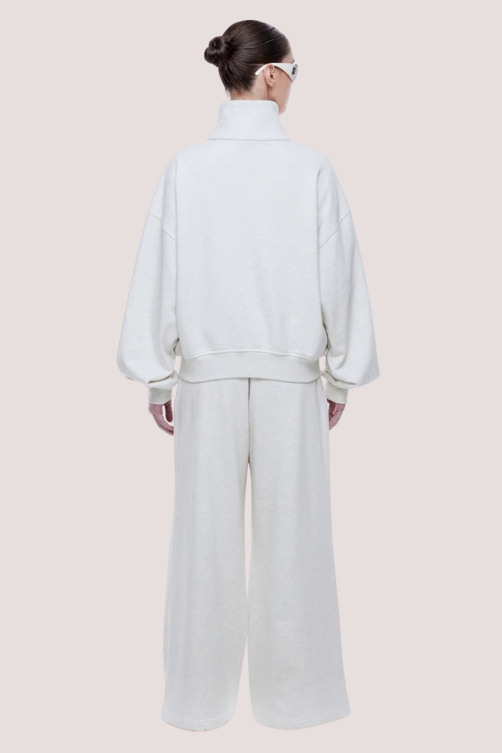 Paris Terry Zip Thru | Oat Marle