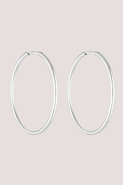 90's Hoops 40mm | Silver
