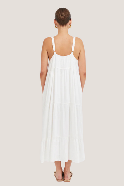 Haiti Tank Maxi Dress | White