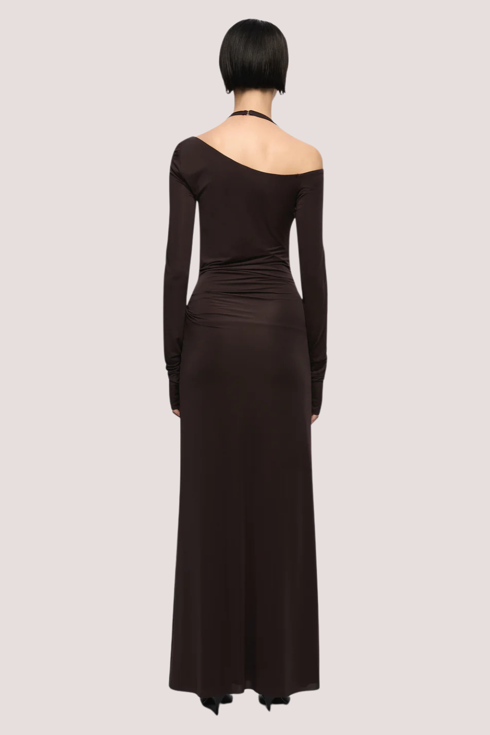 Court L/S Maxi Dress | Dark Chocolate