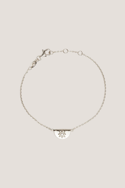 Sterling Silver Lotus Bracelet