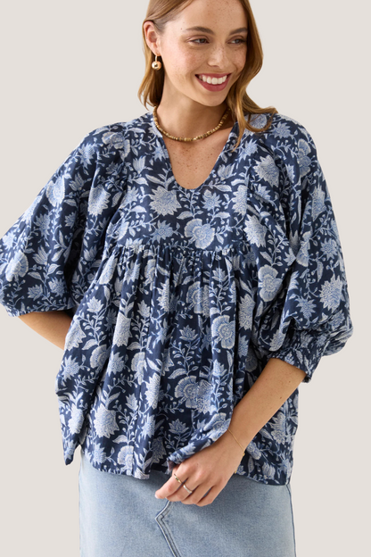 Wilma Top | Navy