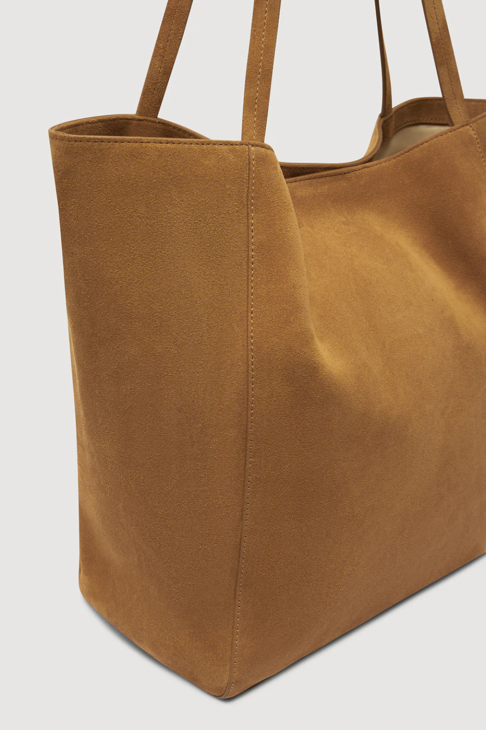 Paige Suede Tote Bag | Tan
