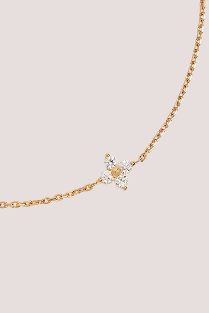 18k Gold Vermeil Crystal Bloom Bracelet