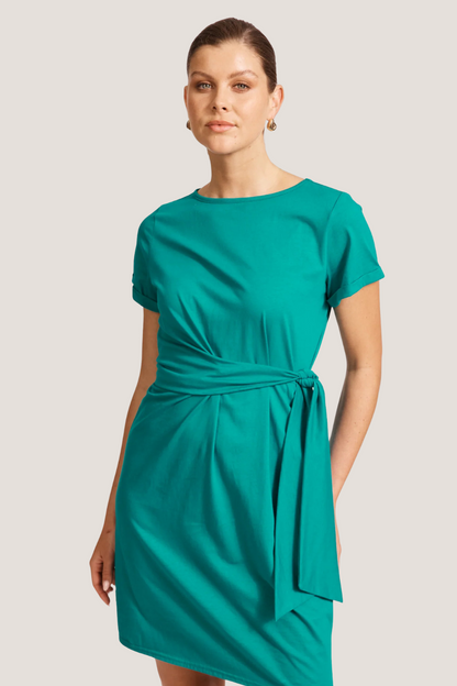 Francia Tie Dress | Lagoon