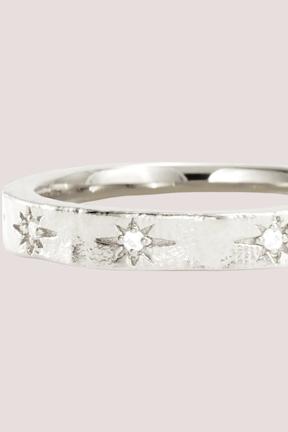 Sterling Silver Stardust Ring
