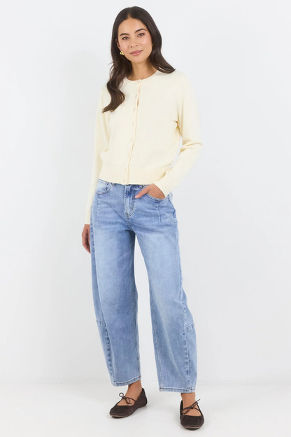 Autograph Butter Soft Fine Gauge Crewneck Cardigan