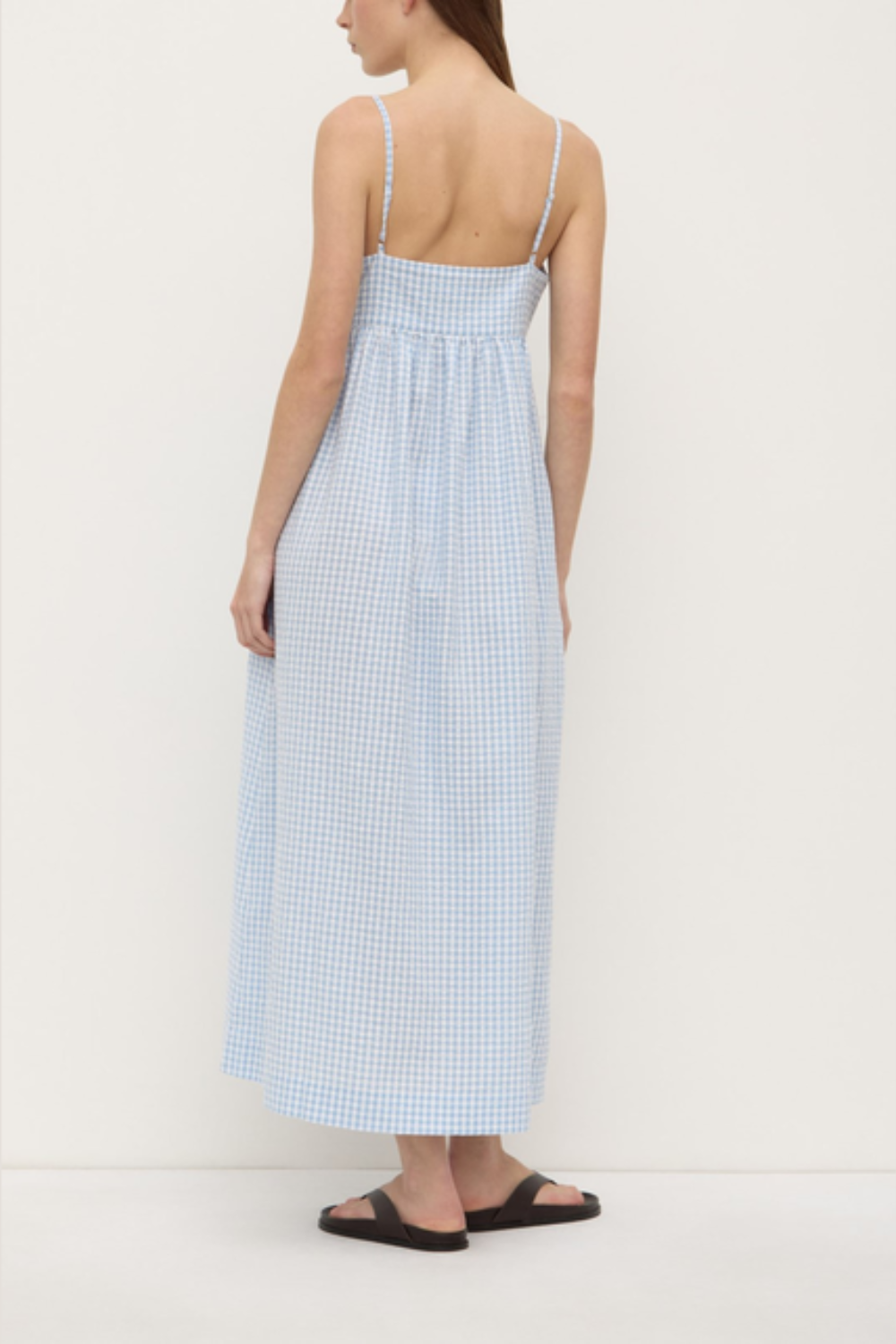 Ainslee Midi Dress | Blue Check