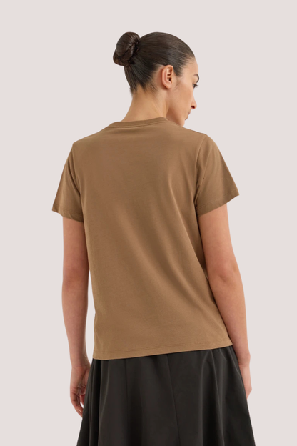 Verte Organic Cotton Tee | Walnut