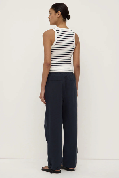 Leony Stripe Tank True Navy/Antique White