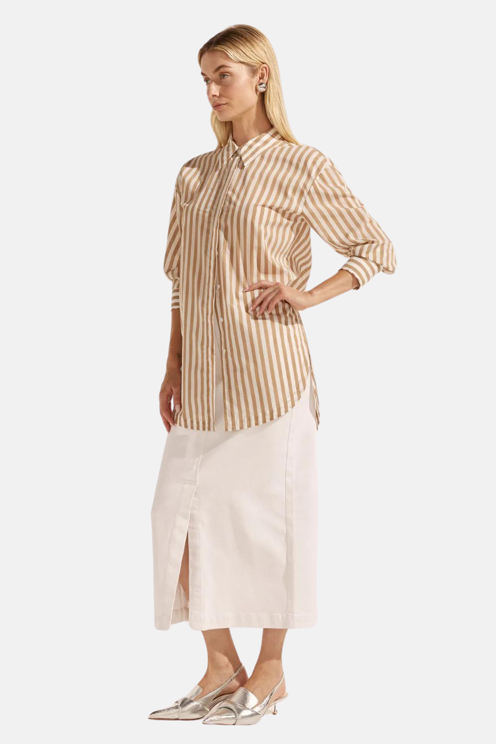 Meridian Skirt | Porcelain denim