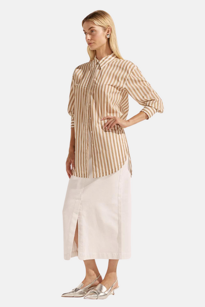 Meridian Skirt | Porcelain denim